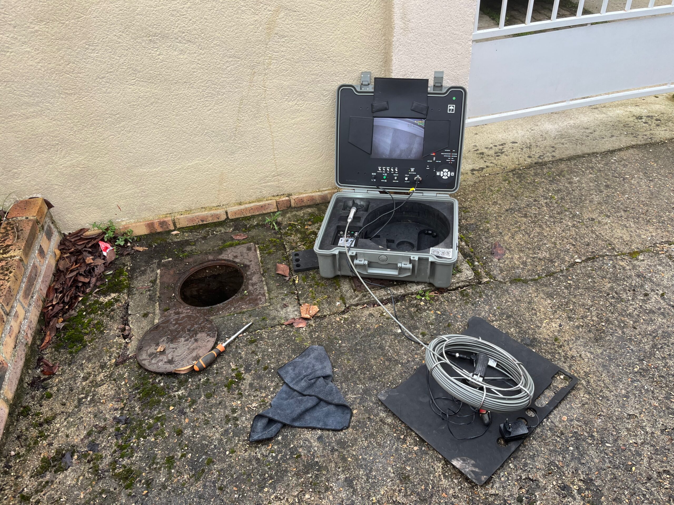 Passage caméra inspection canalisation